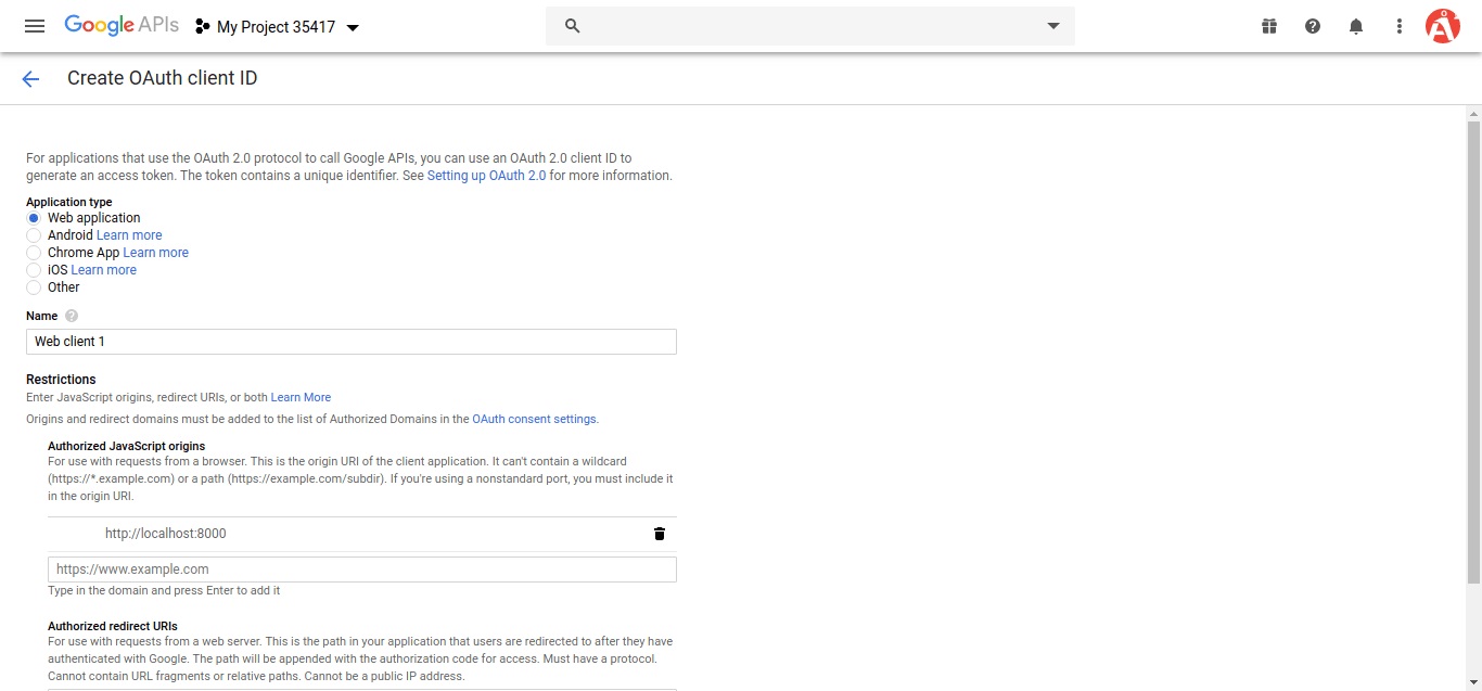 OAuth Setup